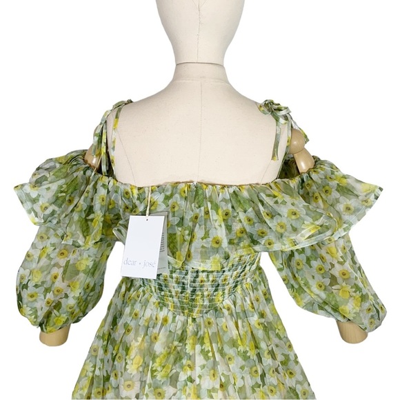 Dear Jose Off The Shoulder Mini Dress Floral Print Size Small NWT - Picture 9 of 13